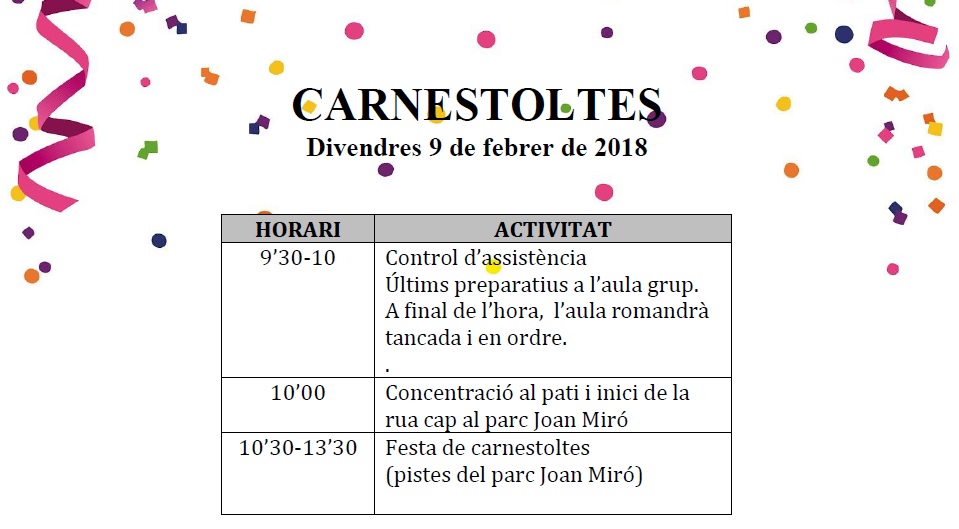 carnestoltes 2018